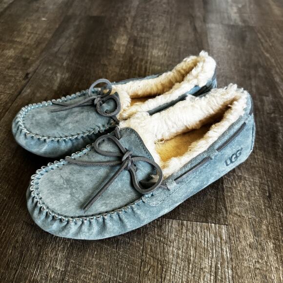 Ugg Dakota Slippers Size 7 Woman’s Sky Blue in Great Condition - Picture 2 of 4